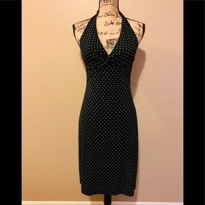 BCBG black strapless dress M